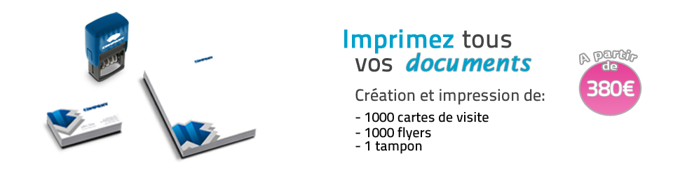 Carte de visite, flyer, brochure, tête de lettre, enveloppe